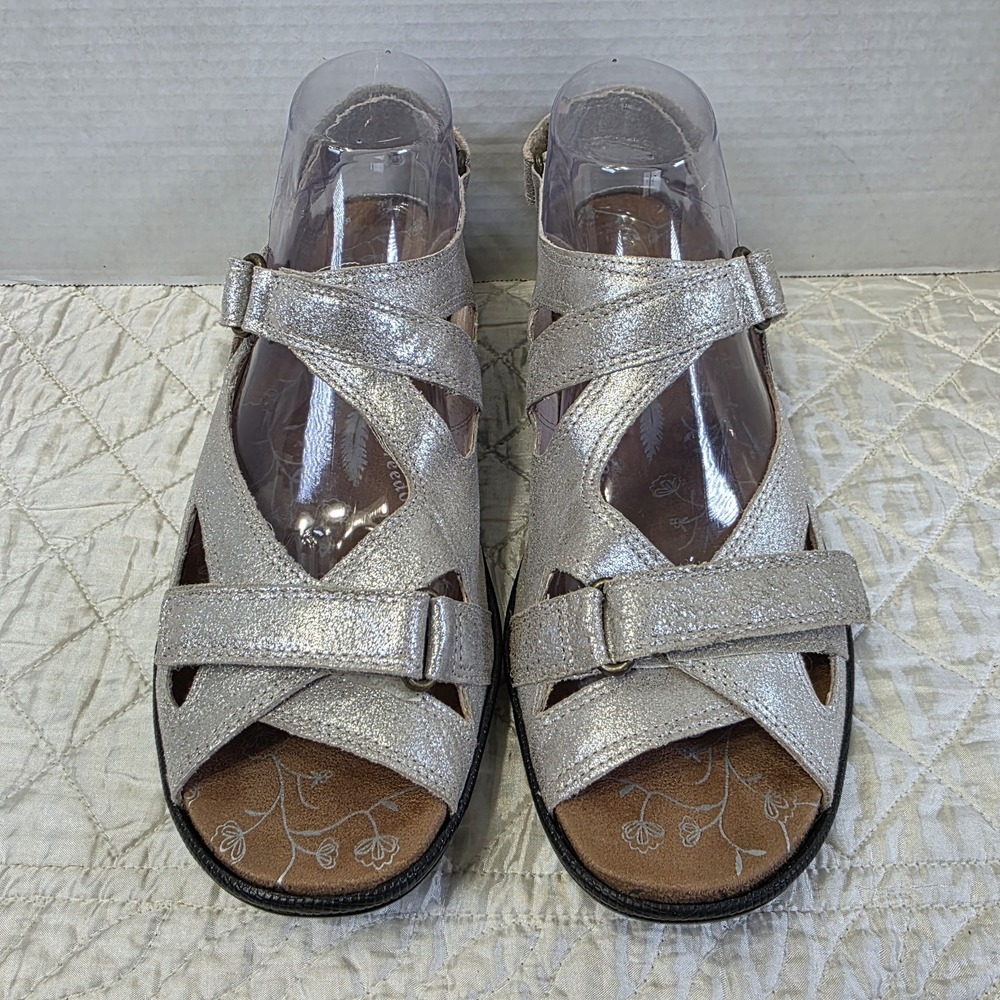 Barefoot Freedom By Drew Women's Lagoon Silver‎ 10M Comfort Sandals Vacation